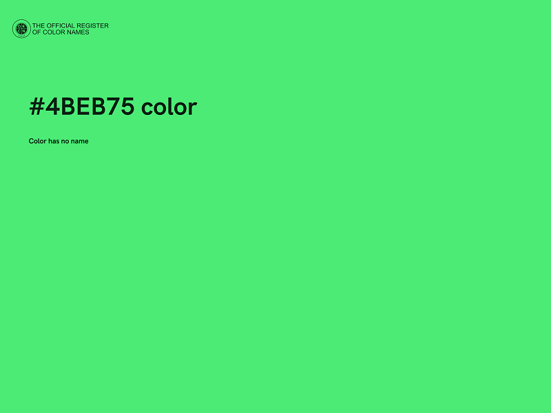 #4BEB75 color image