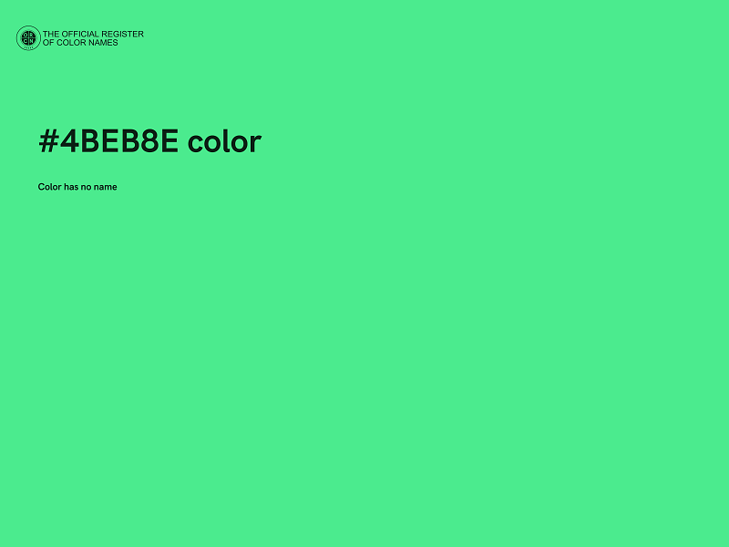 #4BEB8E color image