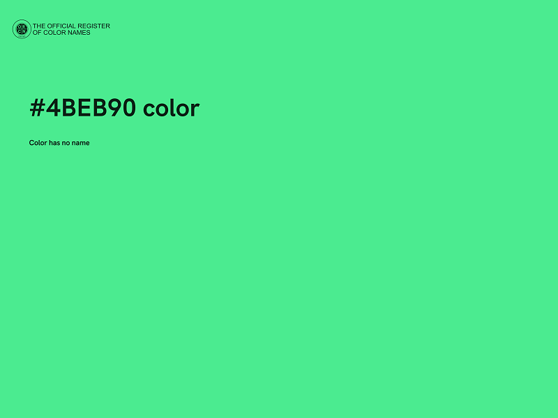 #4BEB90 color image