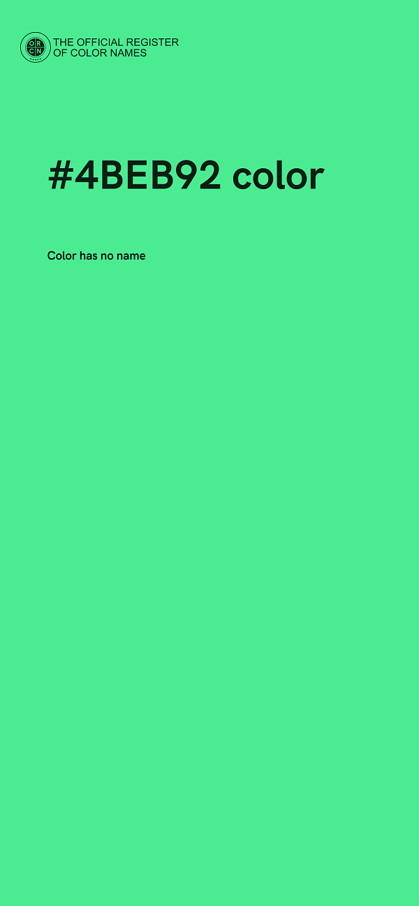 #4BEB92 color image