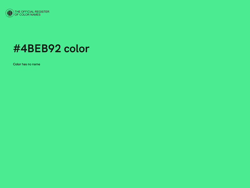 #4BEB92 color image
