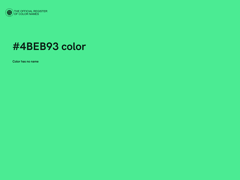 #4BEB93 color image