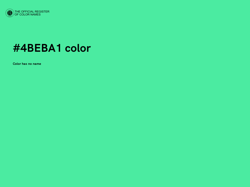 #4BEBA1 color image