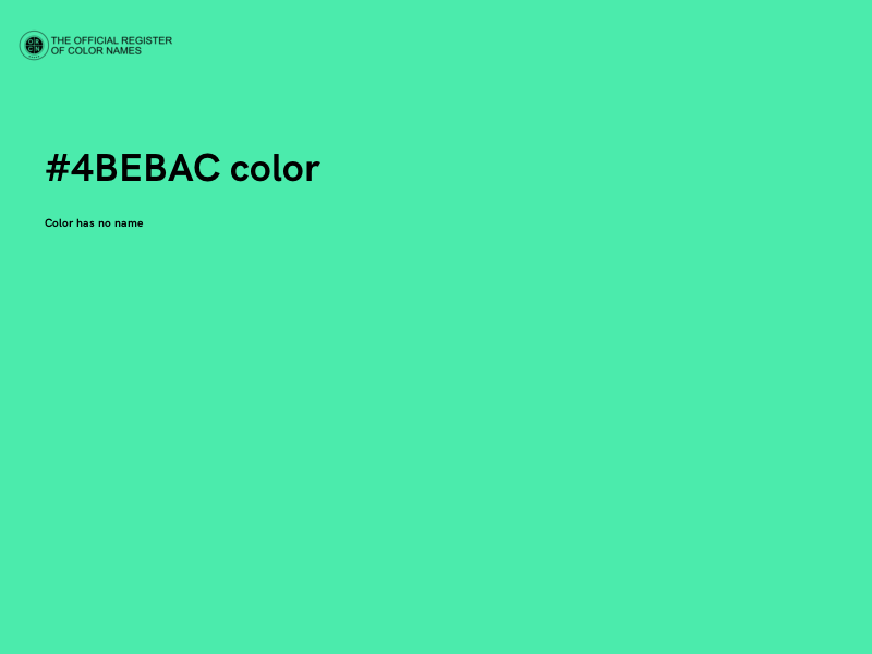 #4BEBAC color image