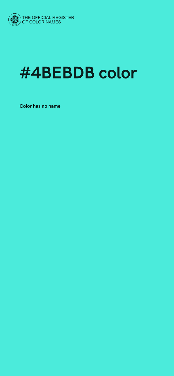 #4BEBDB color image