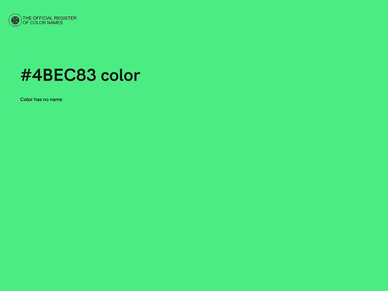 #4BEC83 color image