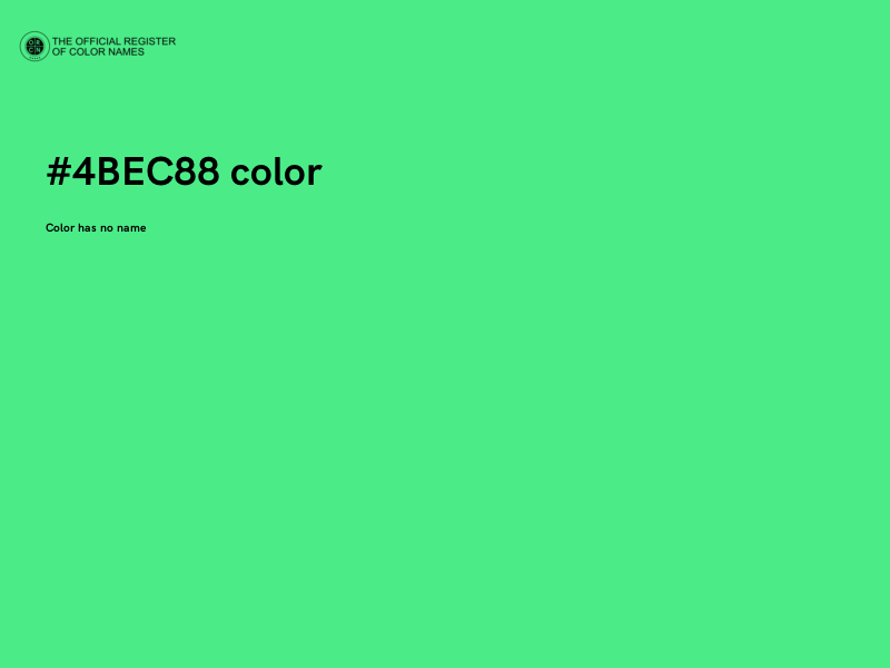 #4BEC88 color image