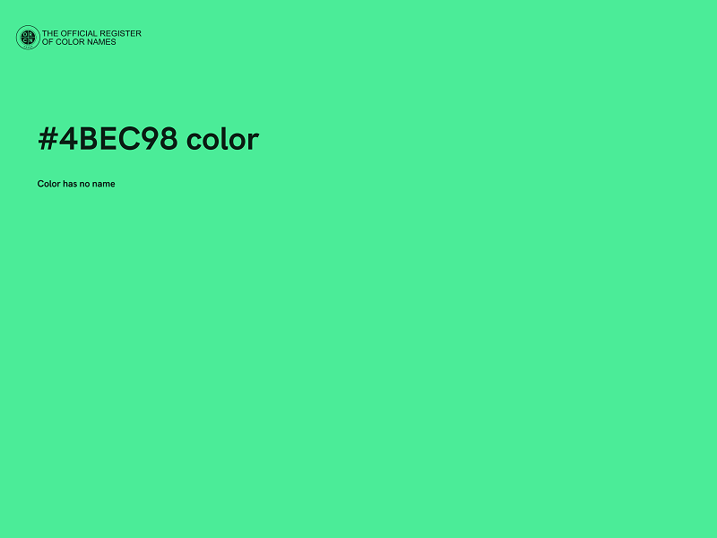 #4BEC98 color image