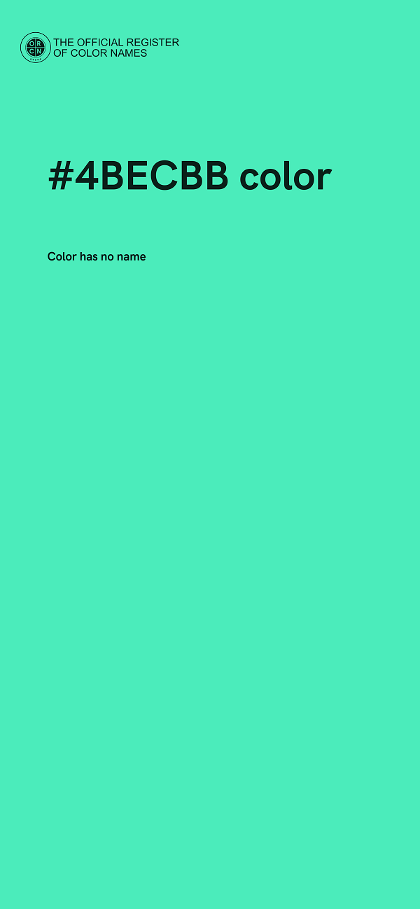 #4BECBB color image