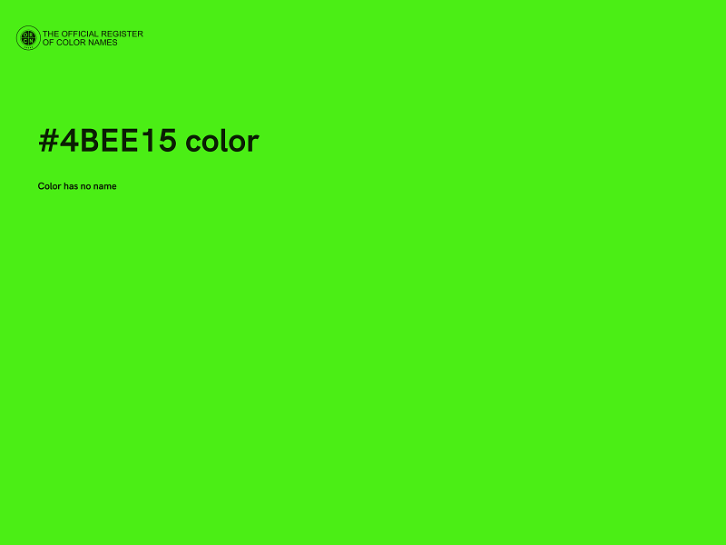 #4BEE15 color image