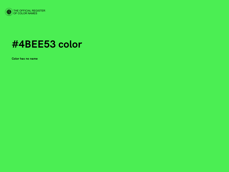 #4BEE53 color image