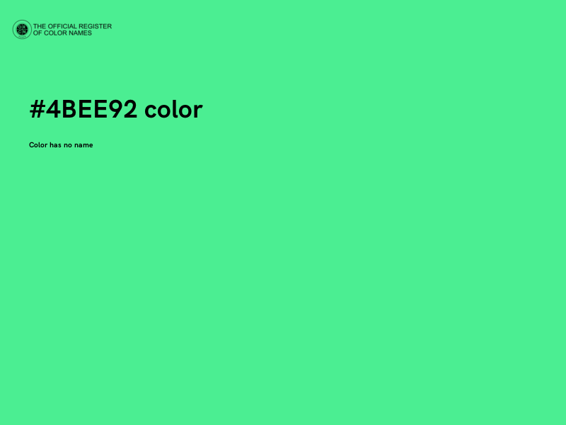 #4BEE92 color image