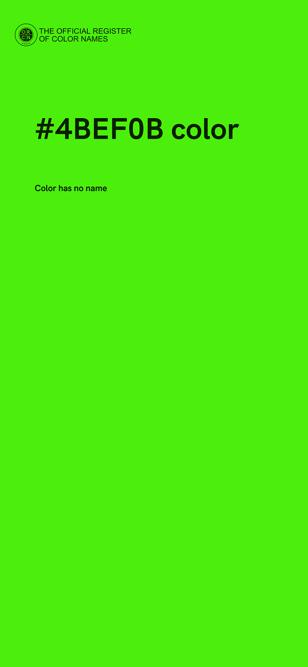 #4BEF0B color image