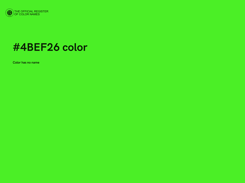 #4BEF26 color image