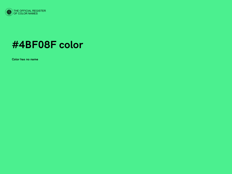 #4BF08F color image