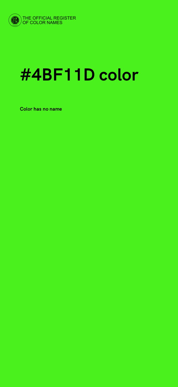 #4BF11D color image