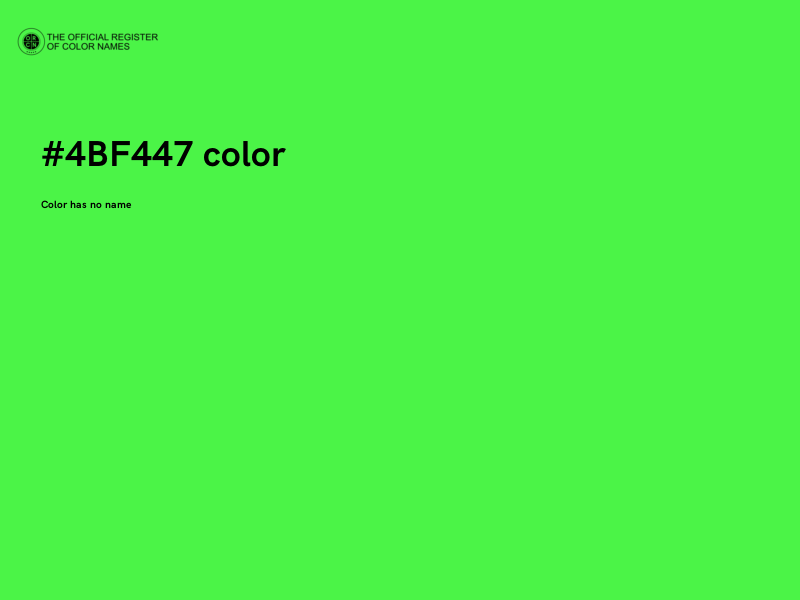 #4BF447 color image