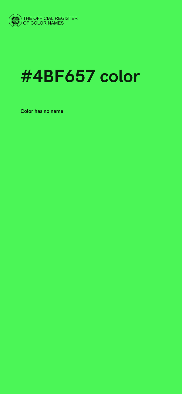 #4BF657 color image