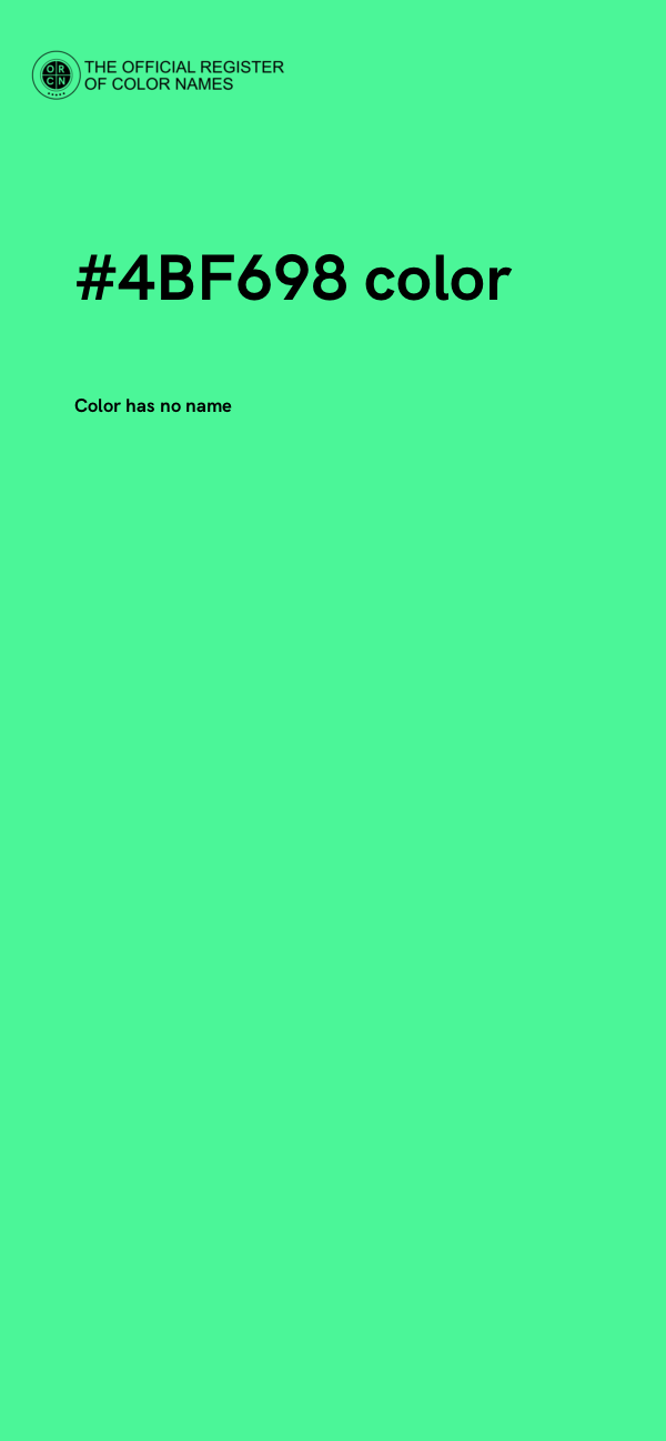 #4BF698 color image