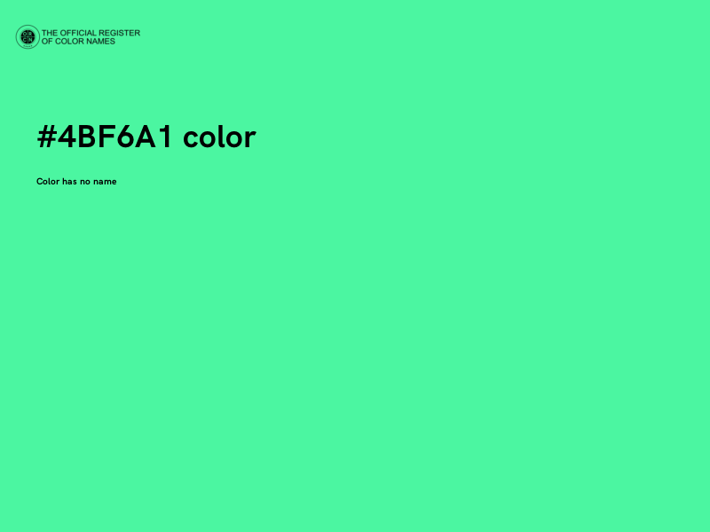 #4BF6A1 color image