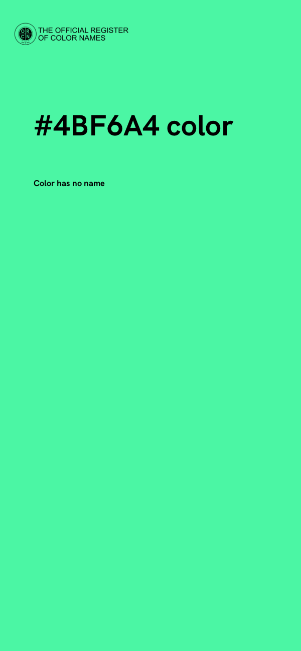 #4BF6A4 color image