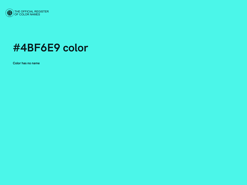 #4BF6E9 color image