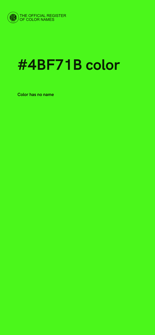 #4BF71B color image
