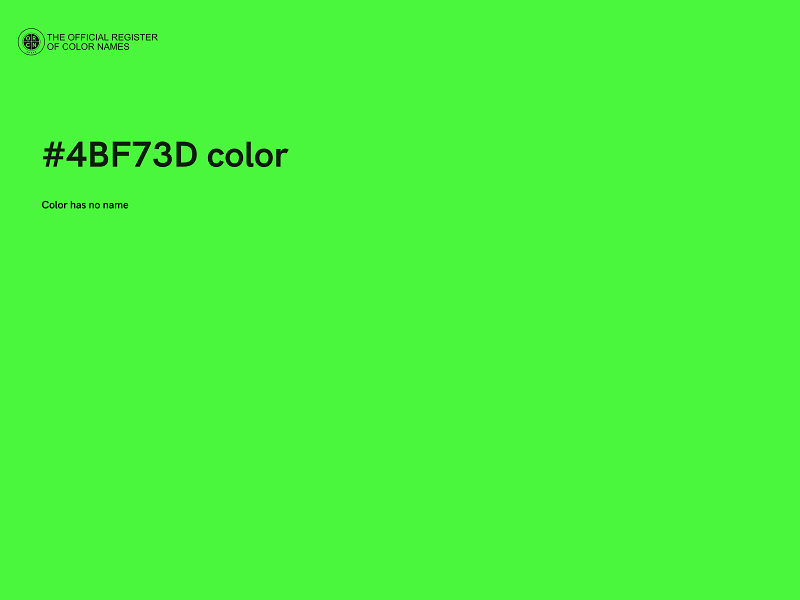 #4BF73D color image