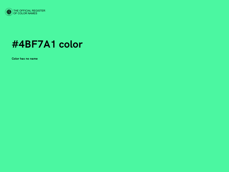 #4BF7A1 color image