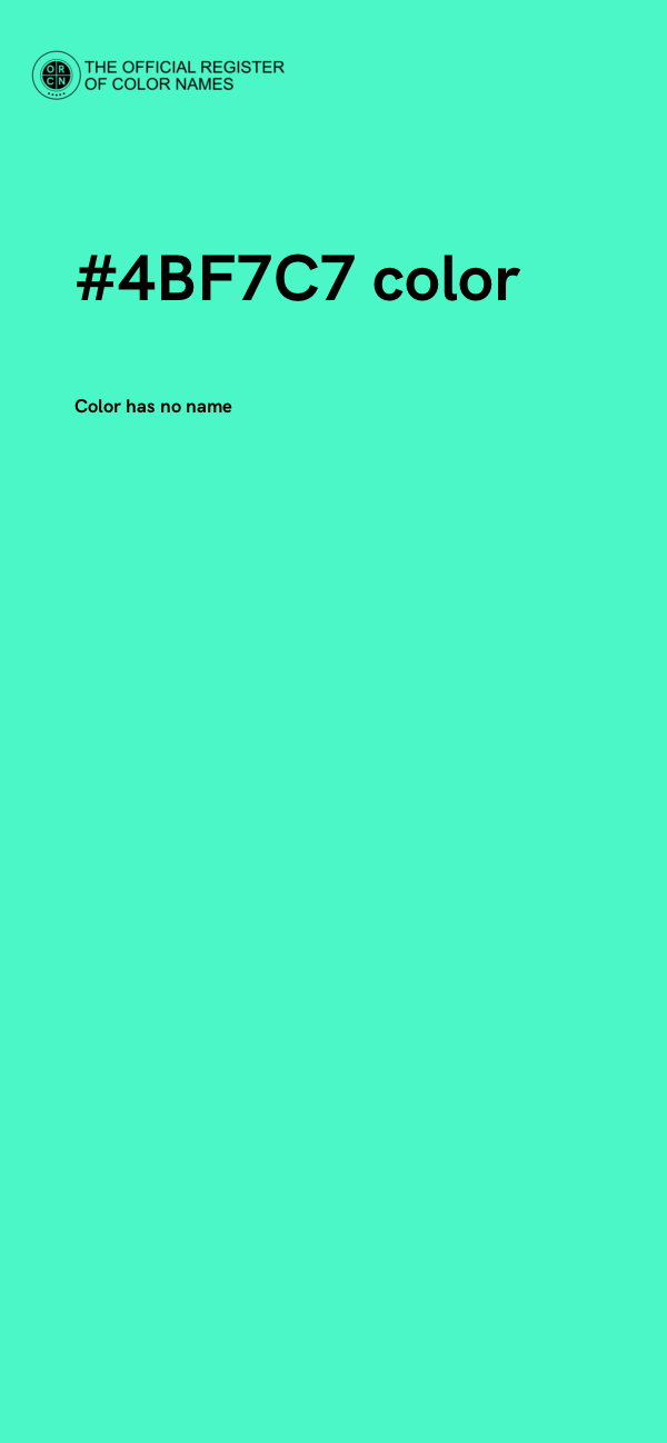 #4BF7C7 color image