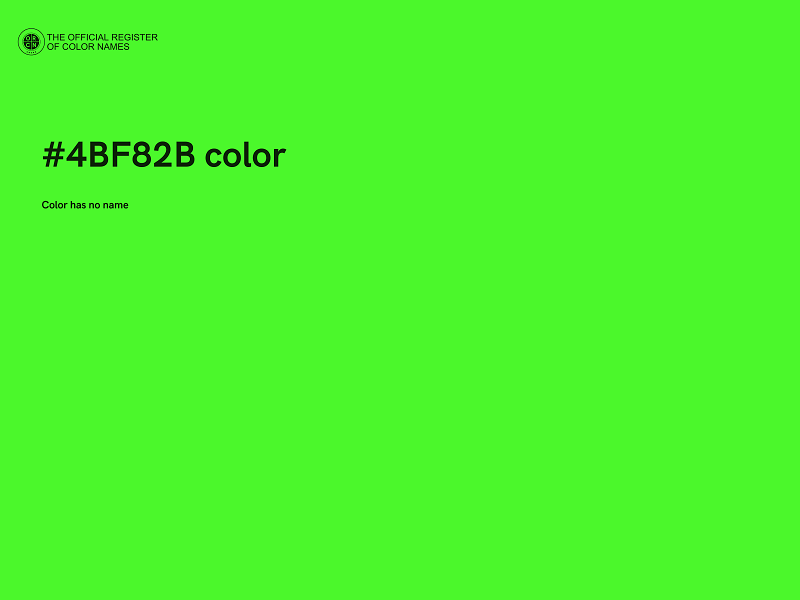 #4BF82B color image