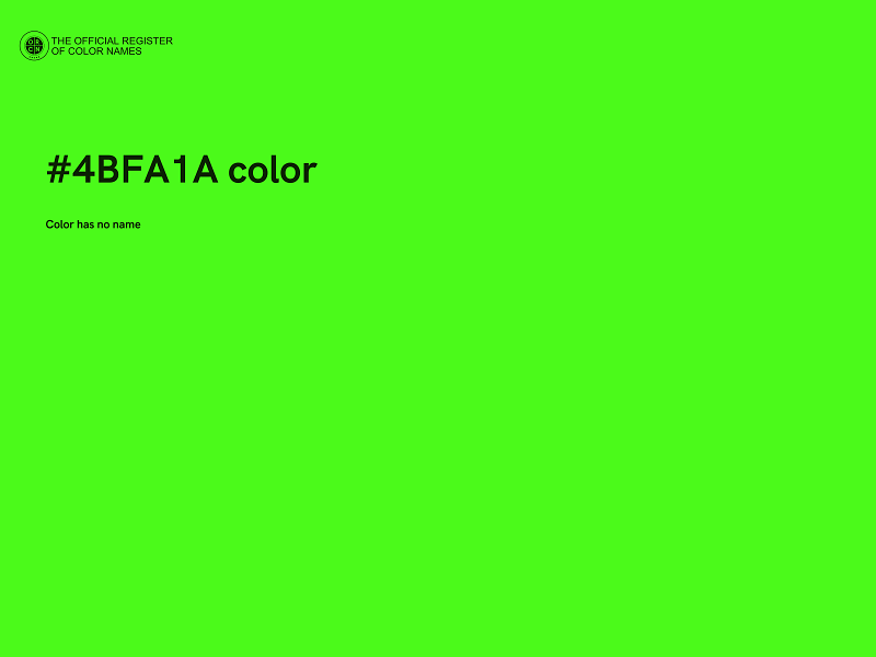 #4BFA1A color image