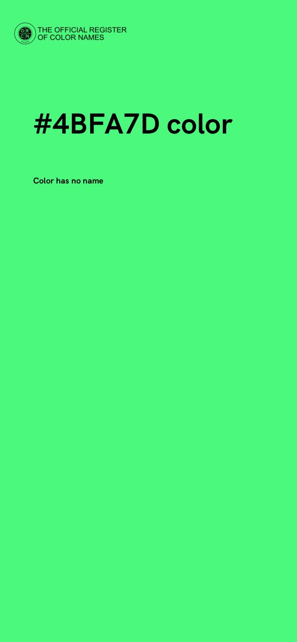 #4BFA7D color image