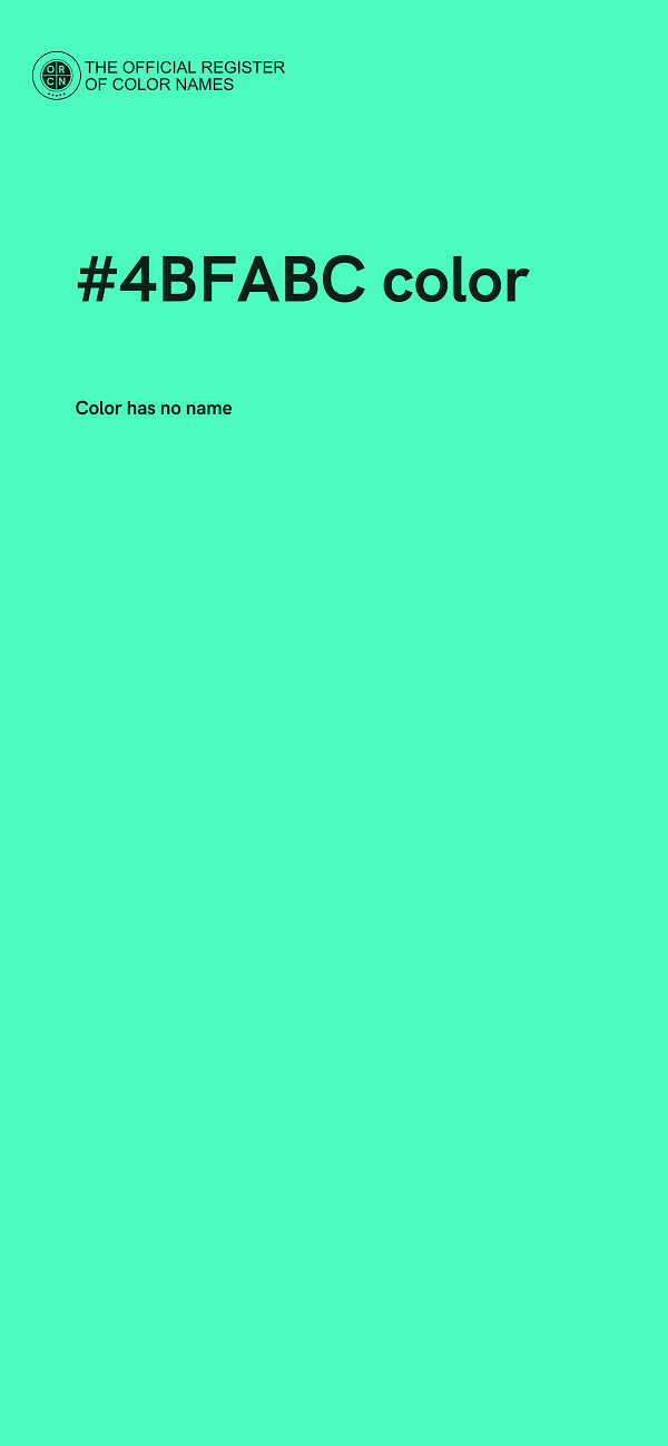 #4BFABC color image