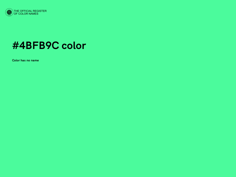 #4BFB9C color image