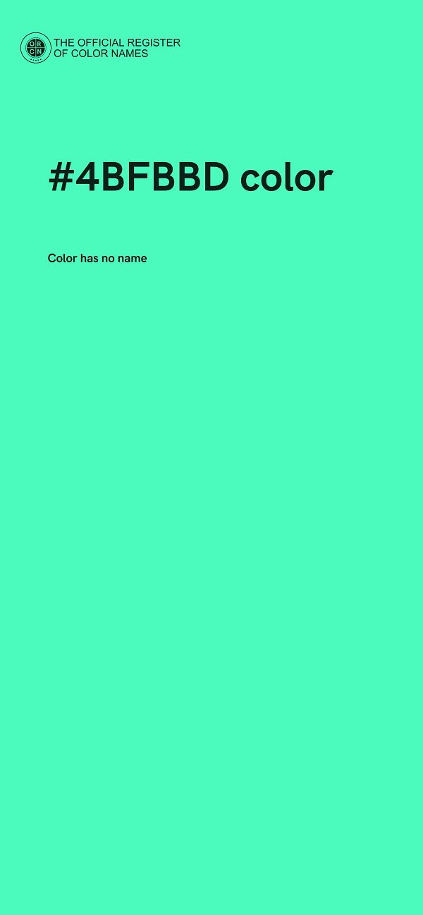 #4BFBBD color image