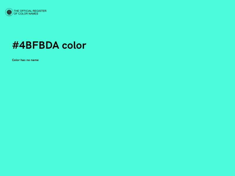 #4BFBDA color image