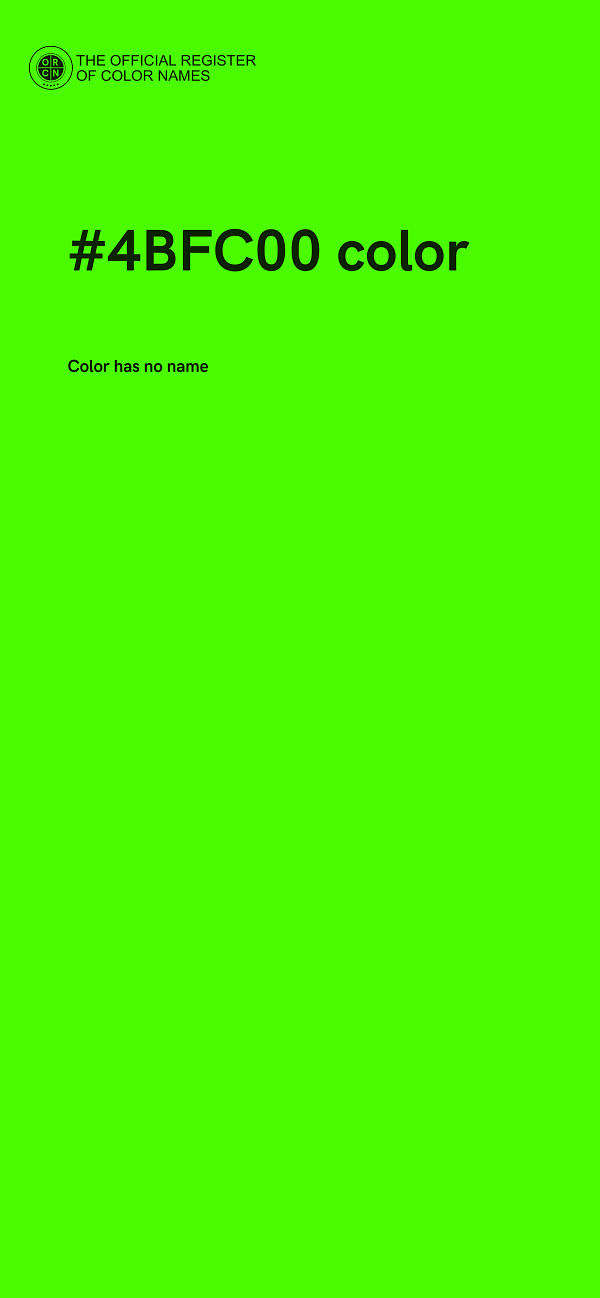 #4BFC00 color image
