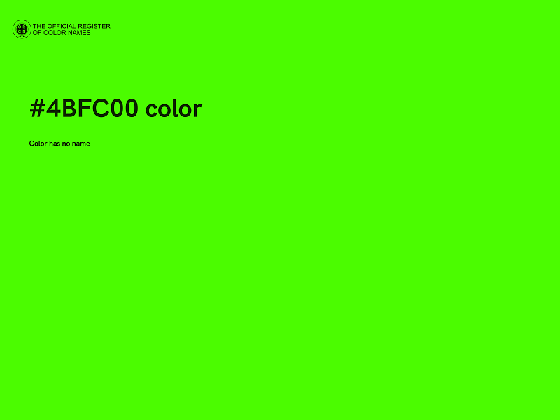 #4BFC00 color image