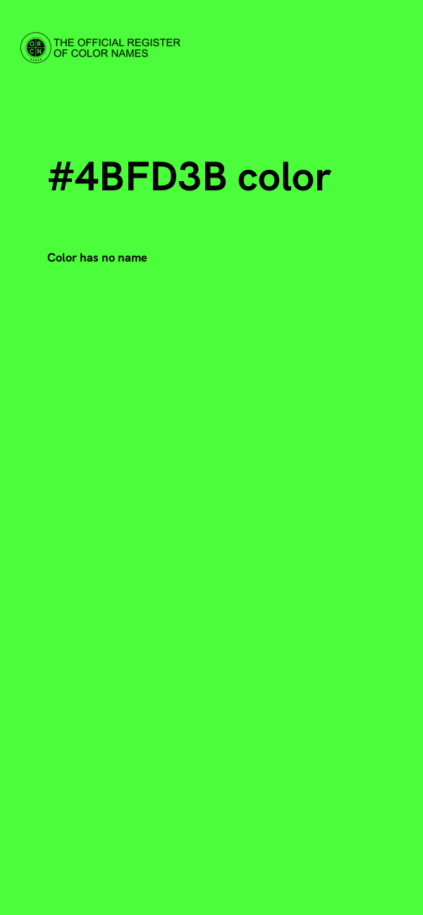 #4BFD3B color image