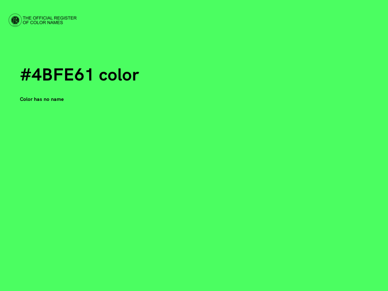 #4BFE61 color image