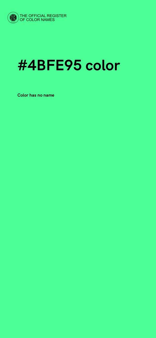 #4BFE95 color image