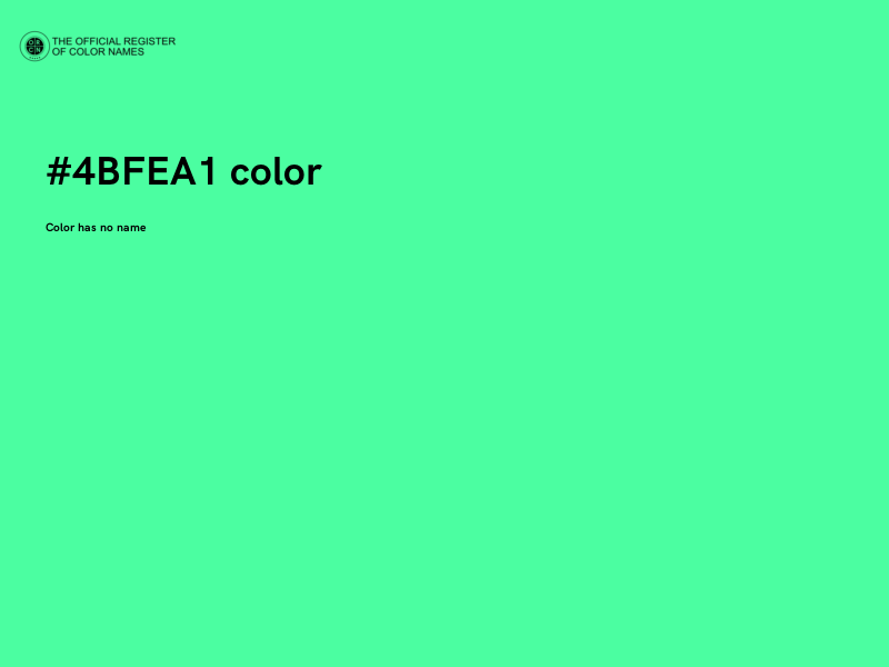 #4BFEA1 color image