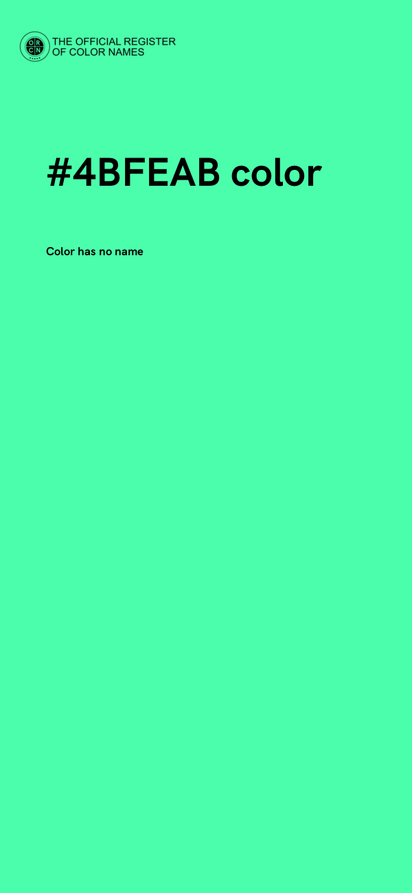 #4BFEAB color image