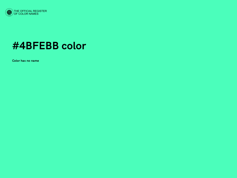 #4BFEBB color image