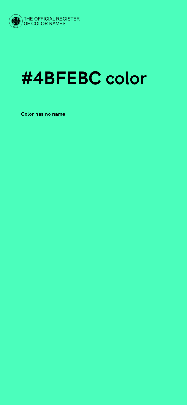 #4BFEBC color image