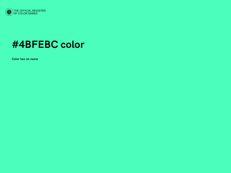 #4BFEBC color image