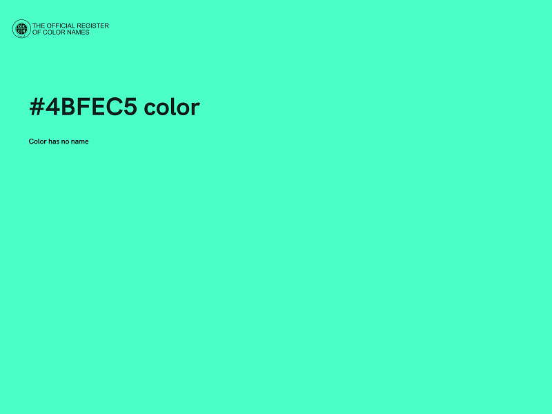 #4BFEC5 color image