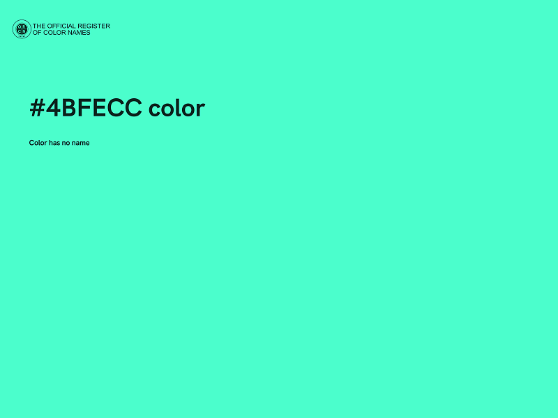 #4BFECC color image
