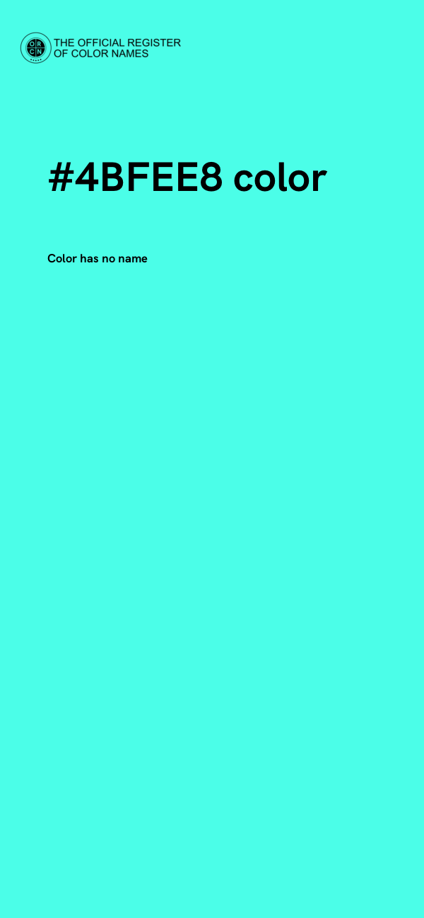 #4BFEE8 color image